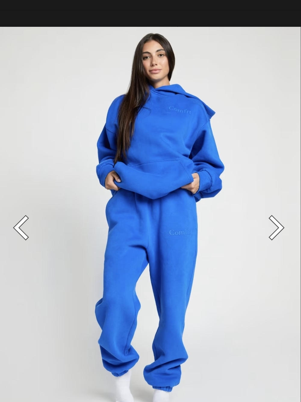 Comfrt Colbat Blue Fleece Sweatpants - Picture 2 of 5